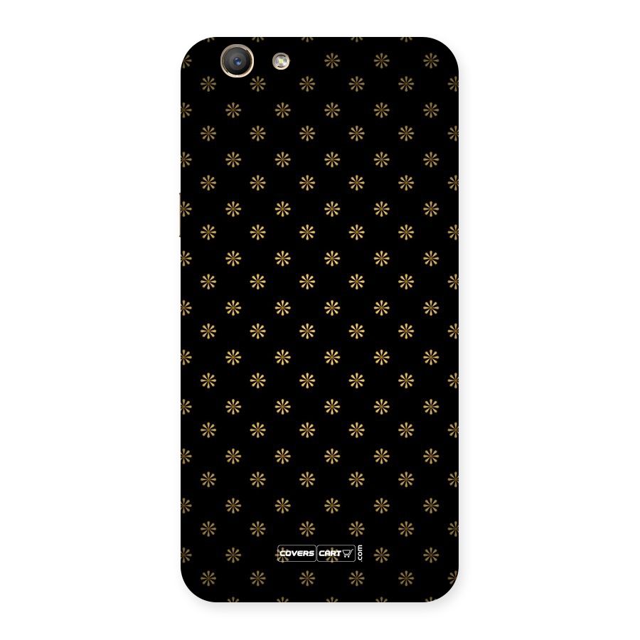 Golden Flowers Back Case for Oppo F1s