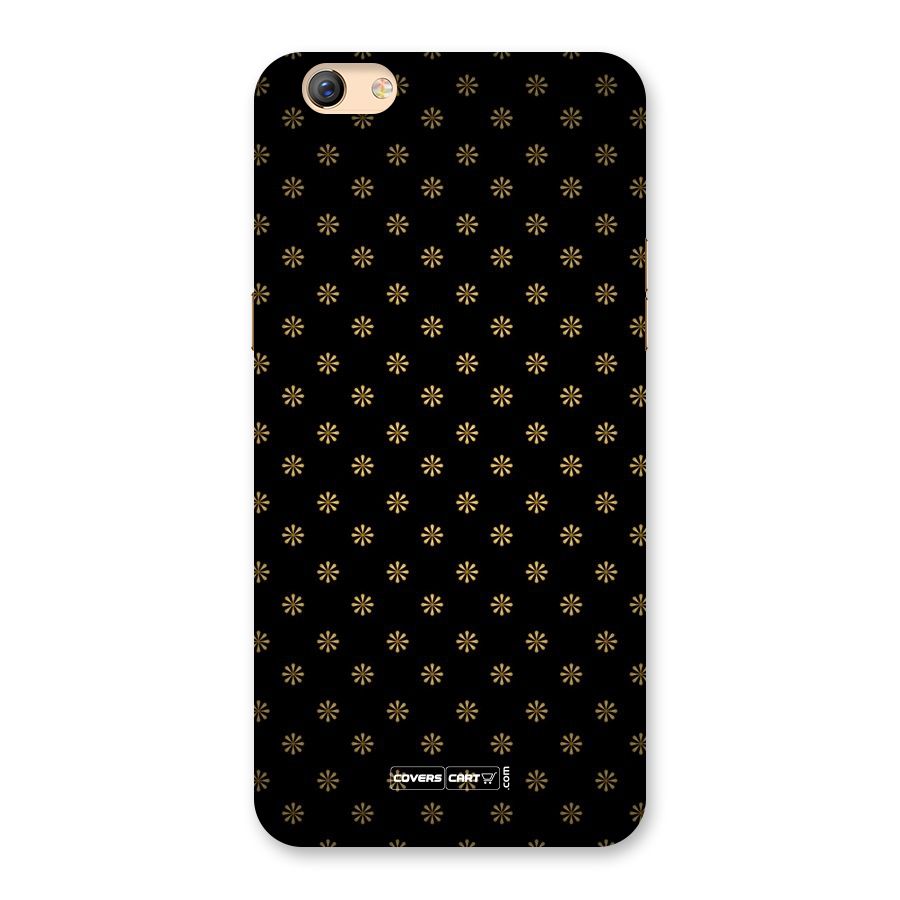 Golden Flowers Back Case for Oppo F3 Plus