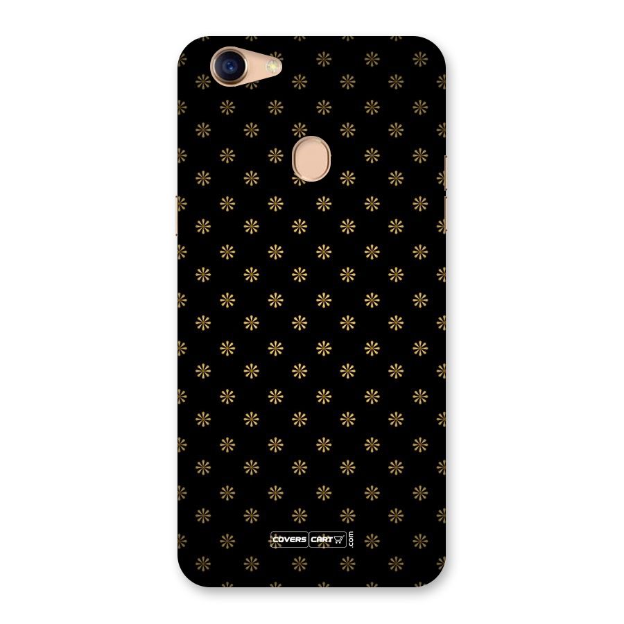Golden Flowers Back Case for Oppo F5