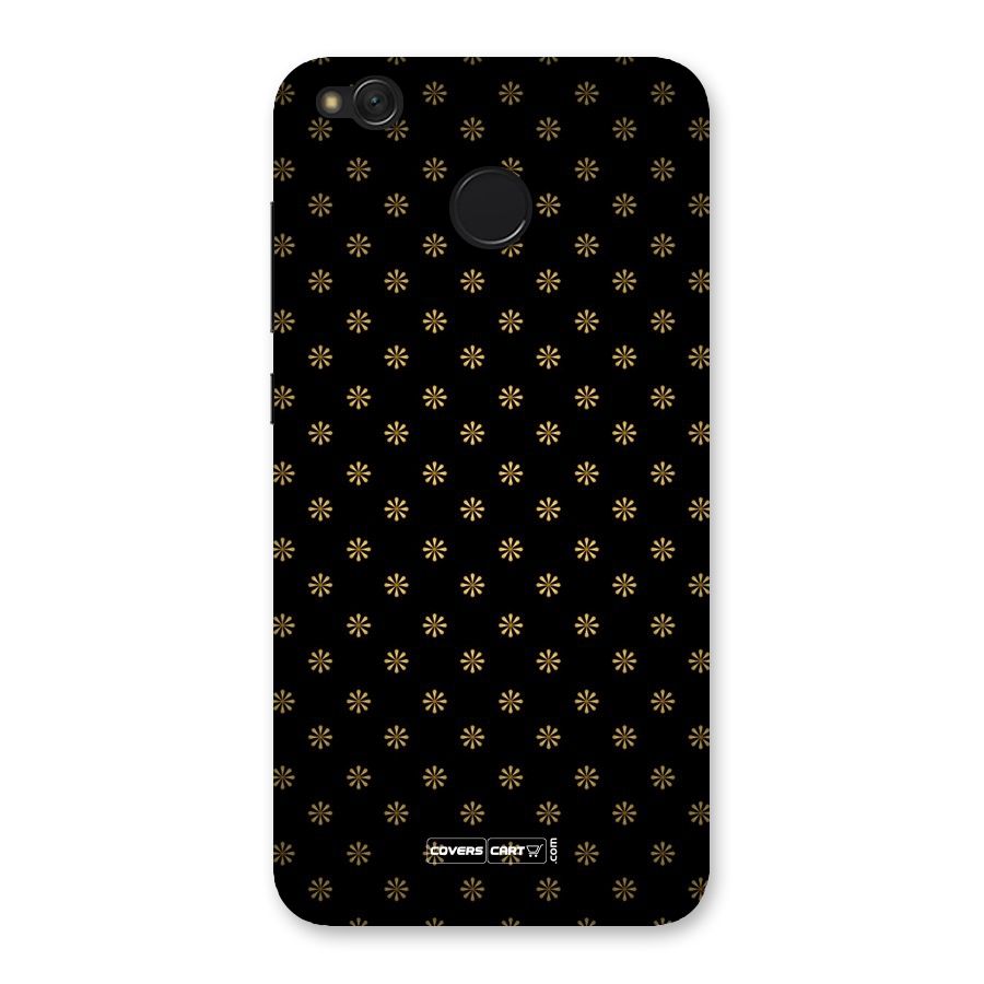 Golden Flowers Back Case for Redmi 4