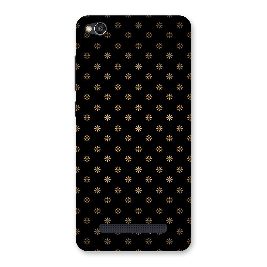 Golden Flowers Back Case for Redmi 4A