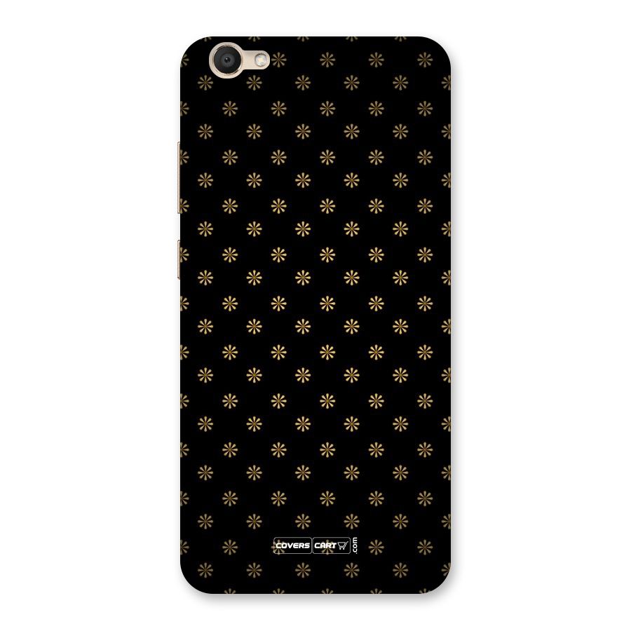 Golden Flowers Back Case for Vivo V5