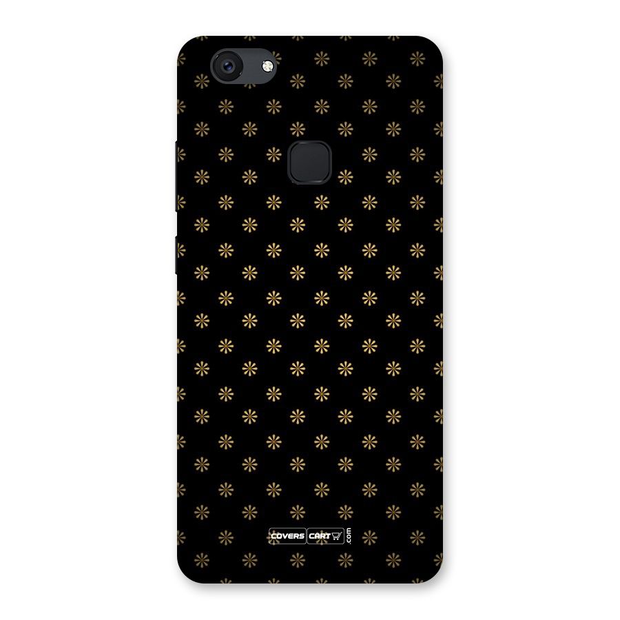Golden Flowers Back Case for Vivo V7 Plus