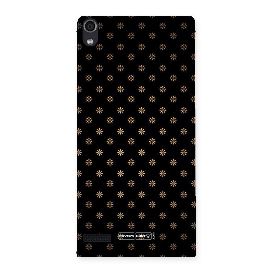 Golden Flowers Back Case for Ascend P6