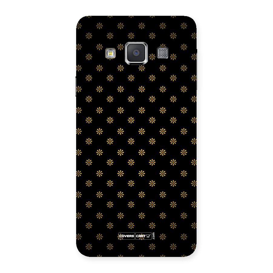 Golden Flowers Back Case for Galaxy A3