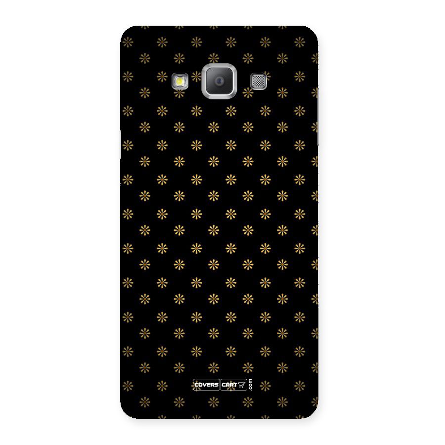 Golden Flowers Back Case for Galaxy A7