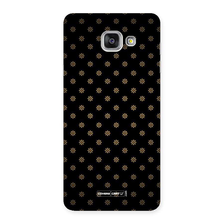 Golden Flowers Back Case for Galaxy A7 2016