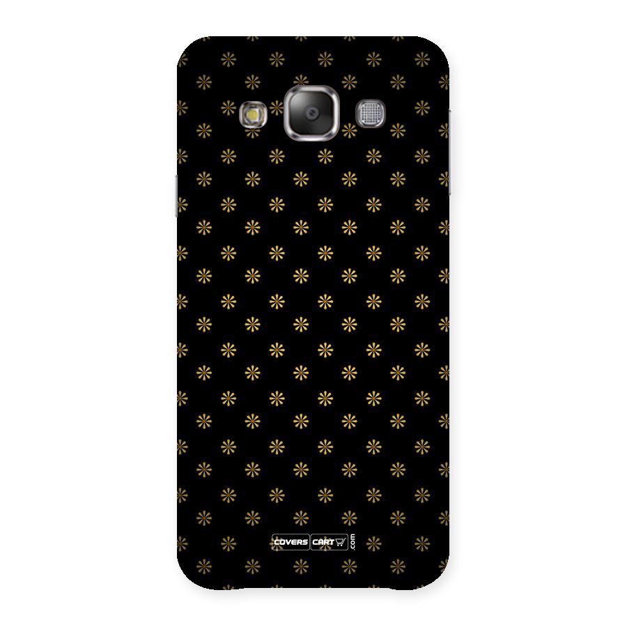 Golden Flowers Back Case for Galaxy E7