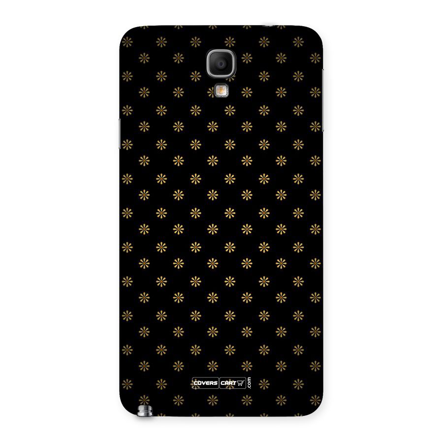 Golden Flowers Back Case for Galaxy Note 3 Neo