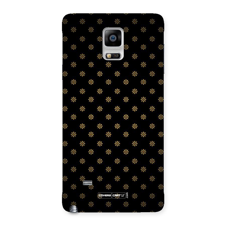 Golden Flowers Back Case for Galaxy Note 4