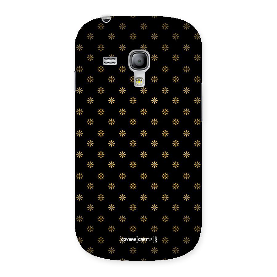 Golden Flowers Back Case for Galaxy S3 Mini