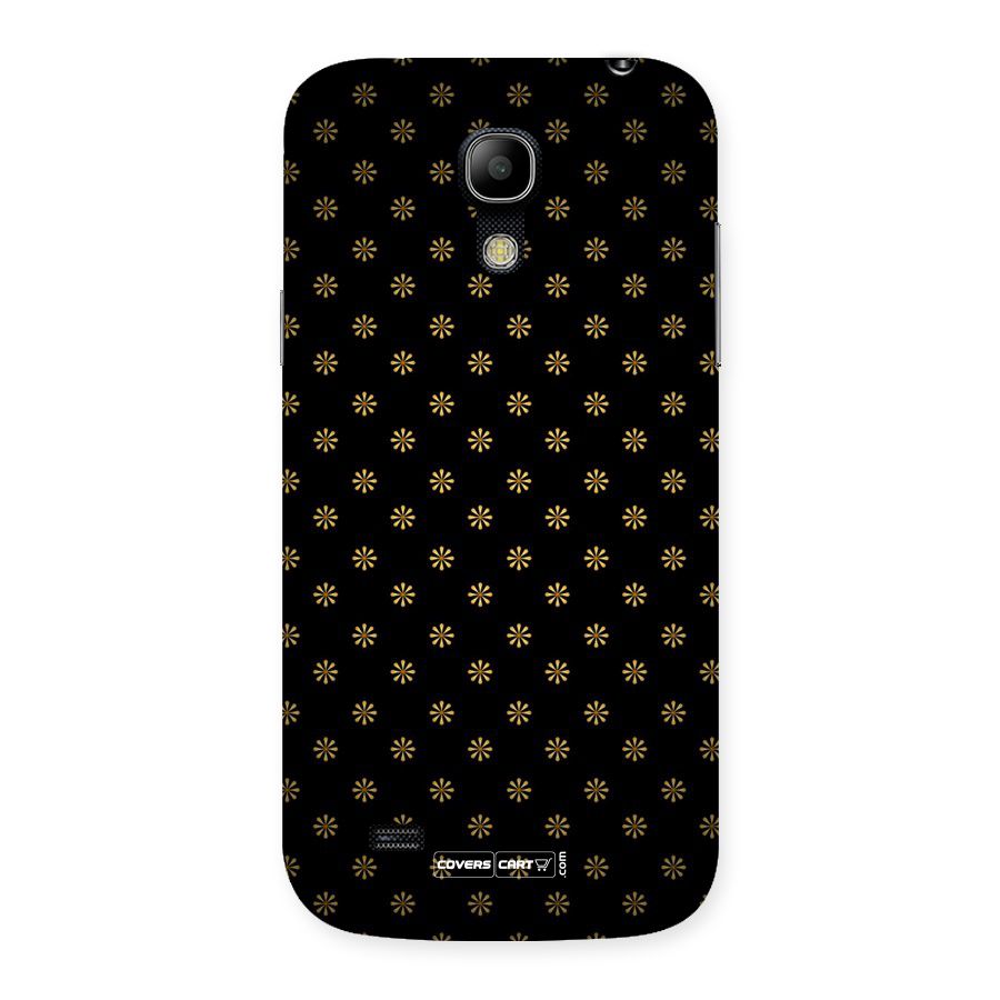 Golden Flowers Back Case for Galaxy S4 Mini