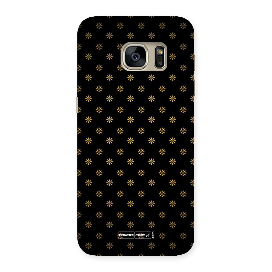 Golden Flowers Back Case for Galaxy S7