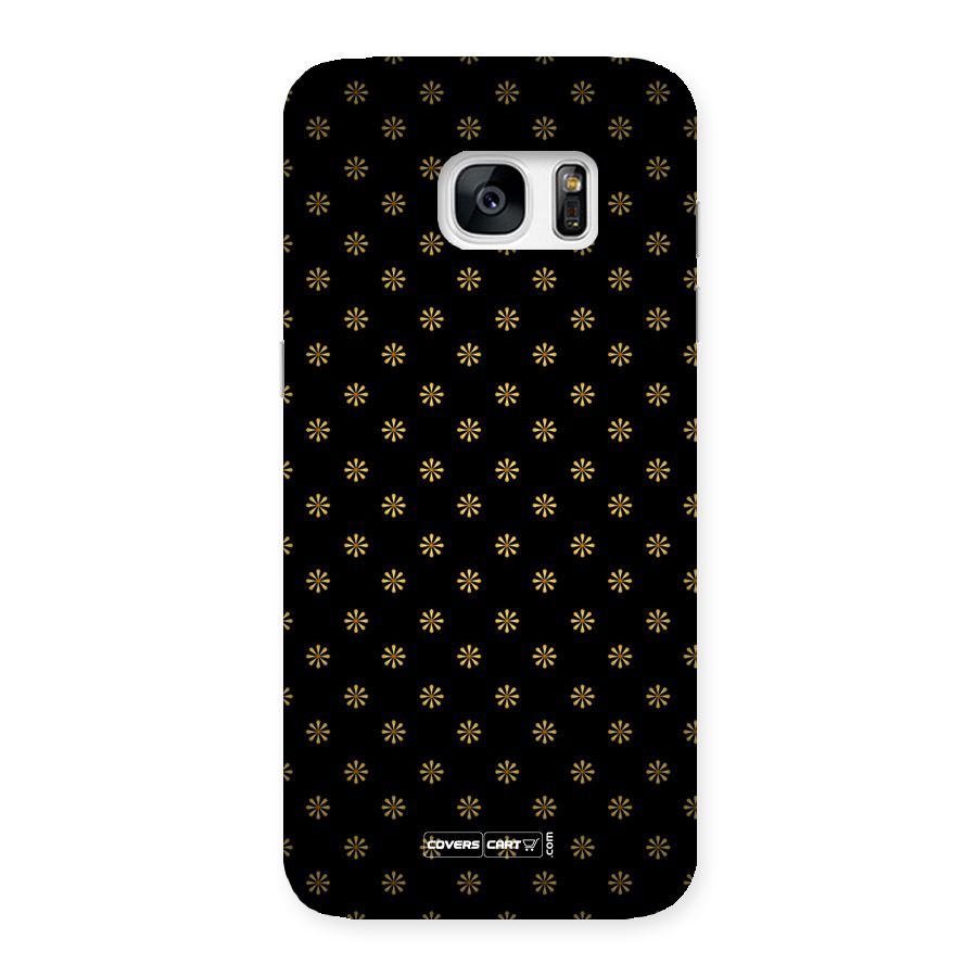 Golden Flowers Back Case for Galaxy S7 Edge