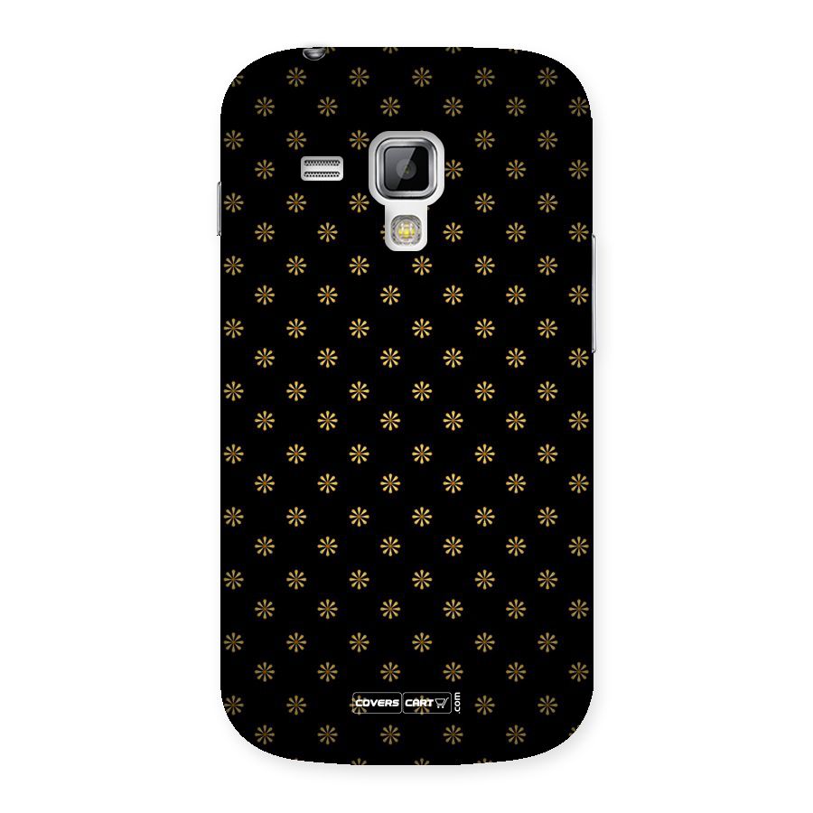 Golden Flowers Back Case for Galaxy S Duos