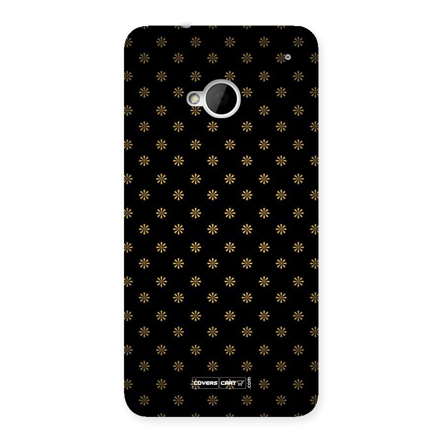 Golden Flowers Back Case for HTC One M7