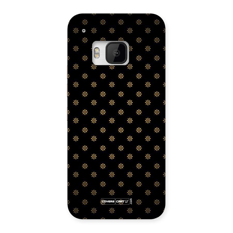 Golden Flowers Back Case for HTC One M9
