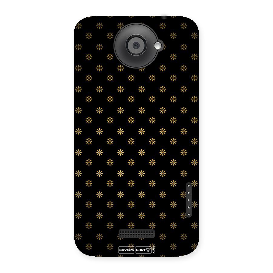 Golden Flowers Back Case for HTC One X