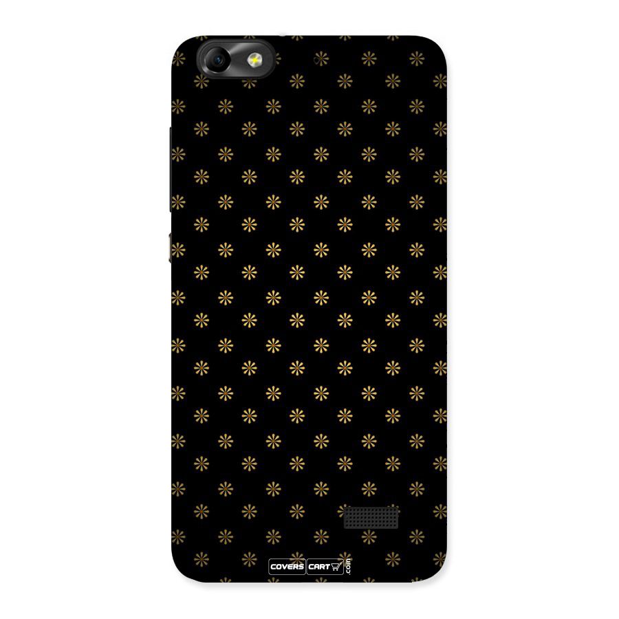 Golden Flowers Back Case for Honor 4C