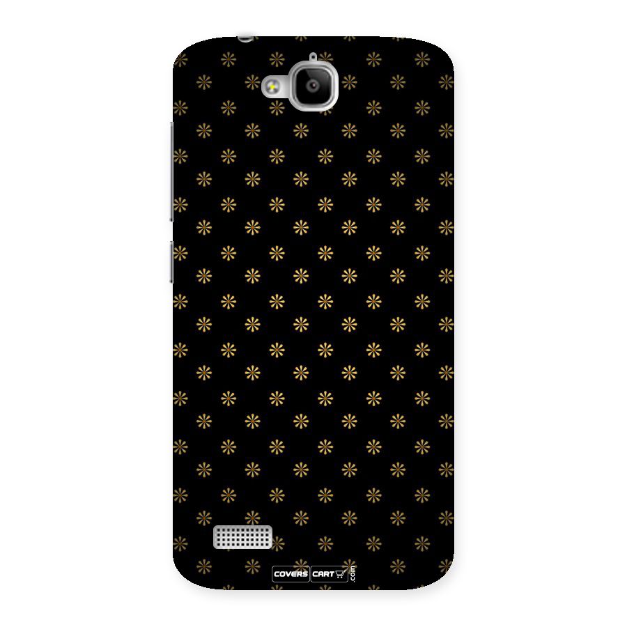 Golden Flowers Back Case for Honor Holly