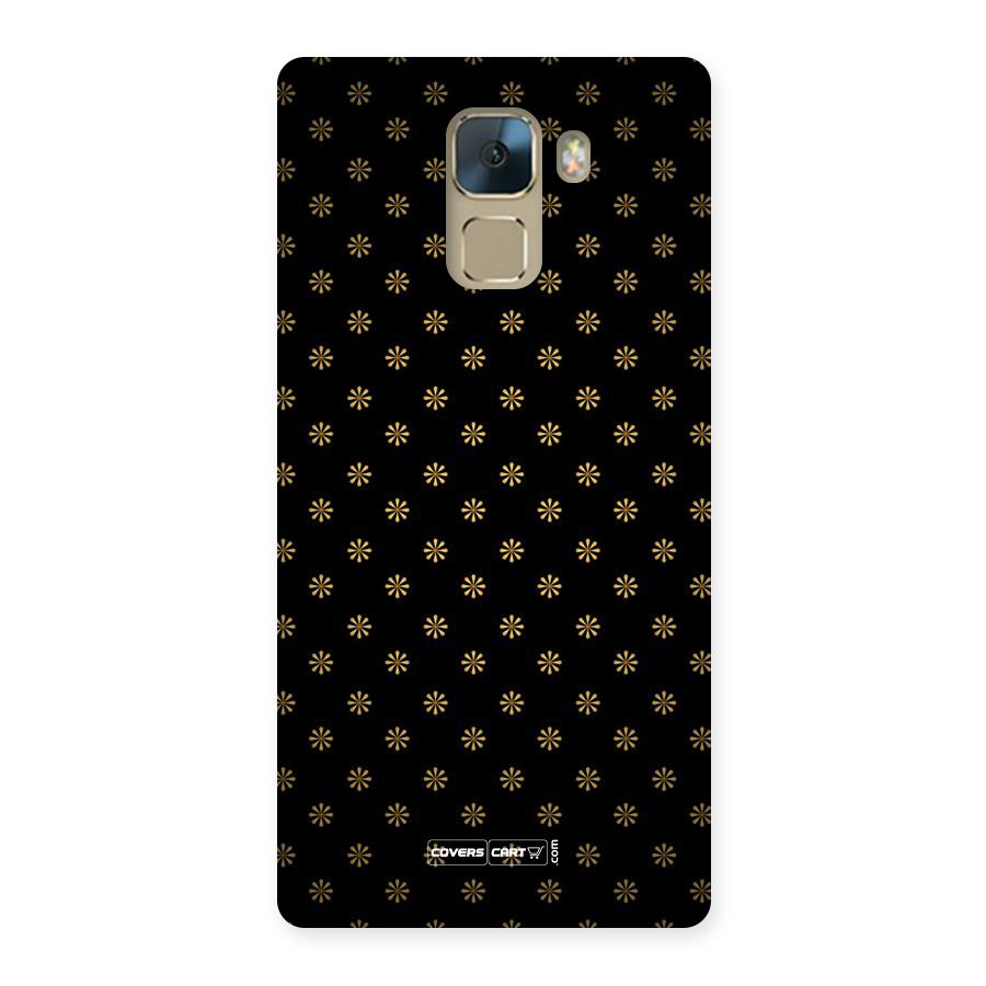 Golden Flowers Back Case for Huawei Honor 7