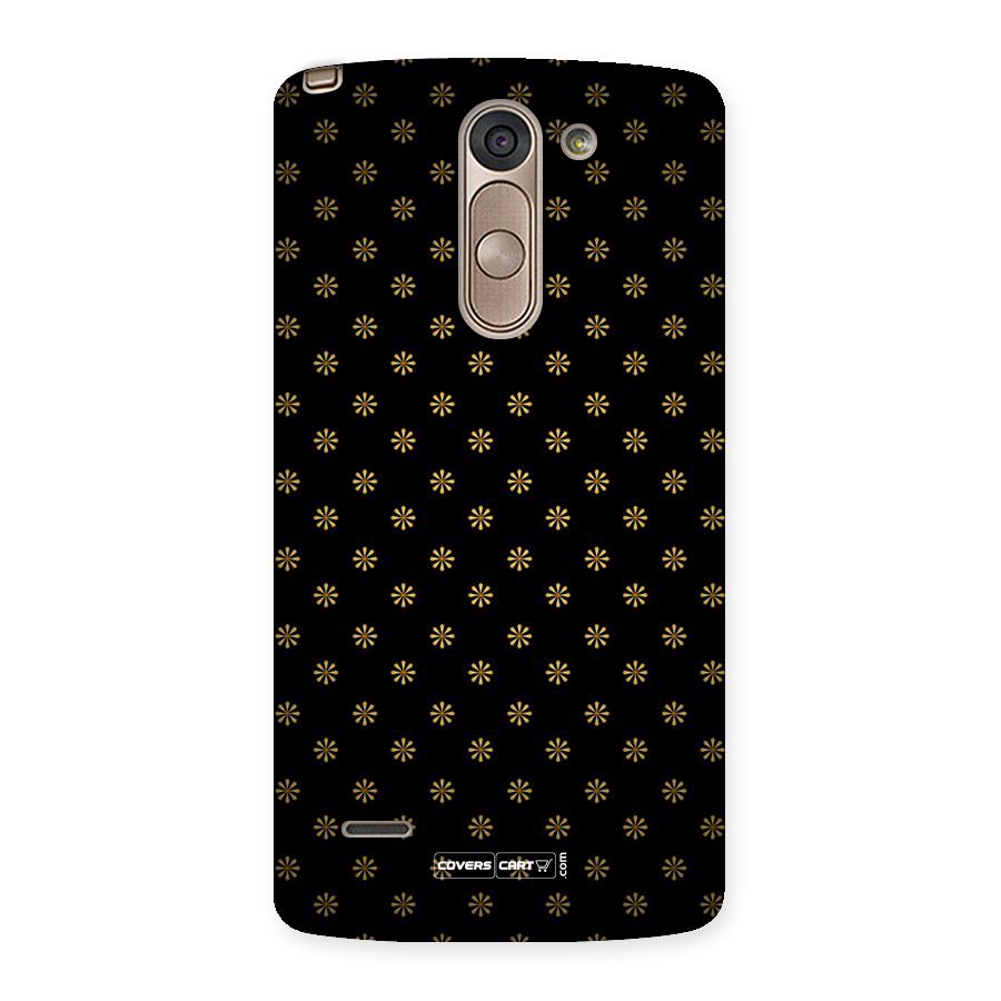 Golden Flowers Back Case for LG G3 Stylus