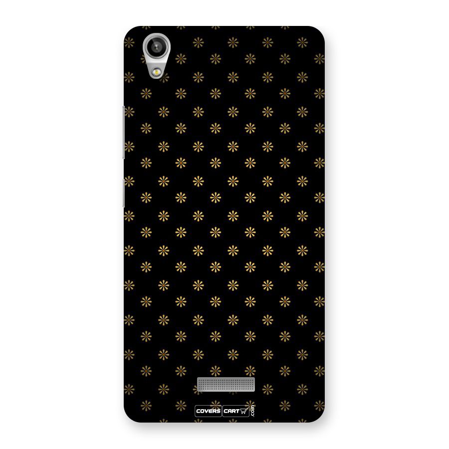 Golden Flowers Back Case for Lava-Pixel-V1