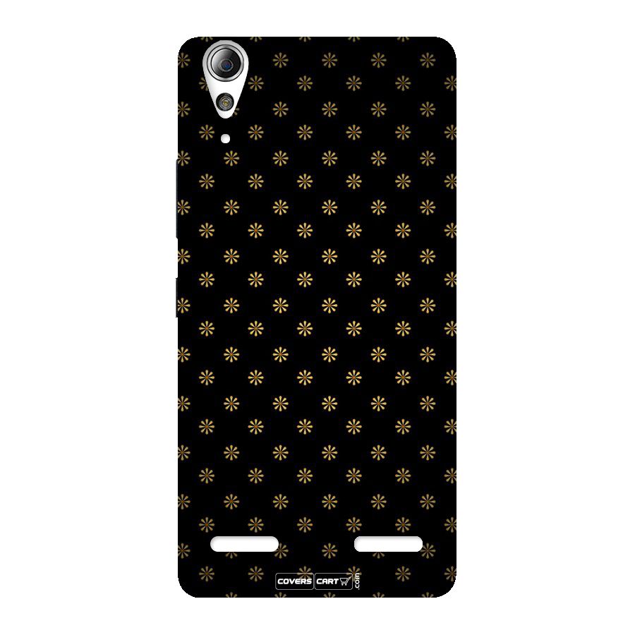Golden Flowers Back Case for Lenovo A6000 Plus