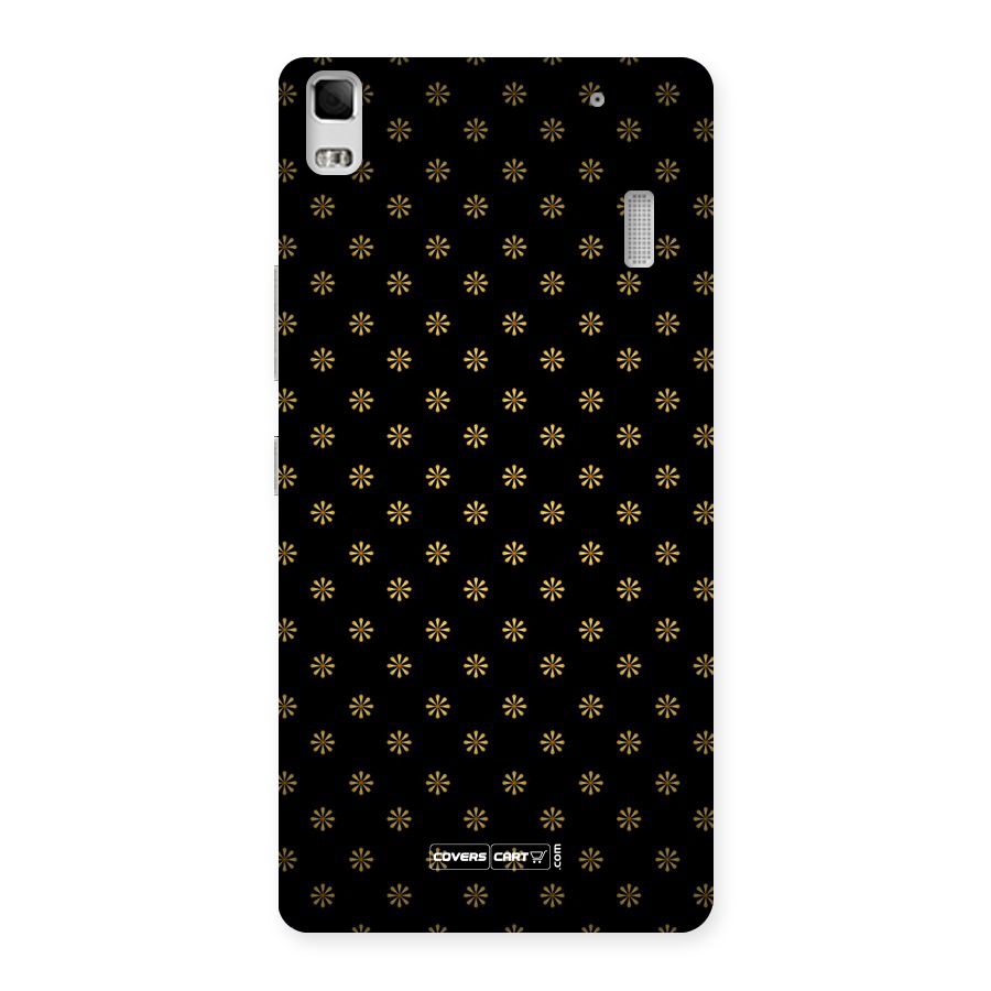 Golden Flowers Back Case for Lenovo K3 Note