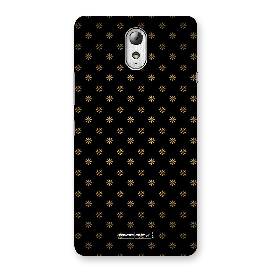 Golden Flowers Back Case for Lenovo Vibe P1M