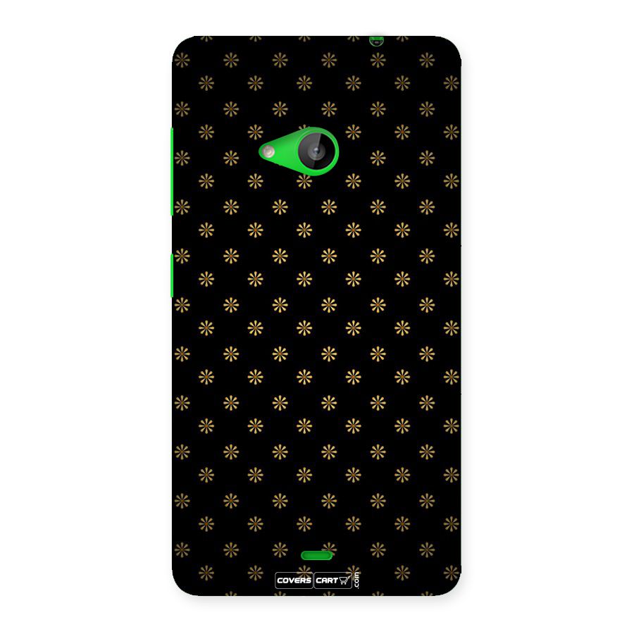 Golden Flowers Back Case for Lumia 535