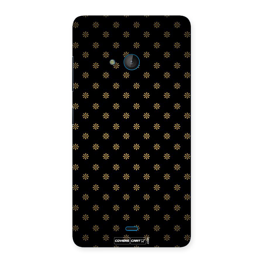 Golden Flowers Back Case for Lumia 540
