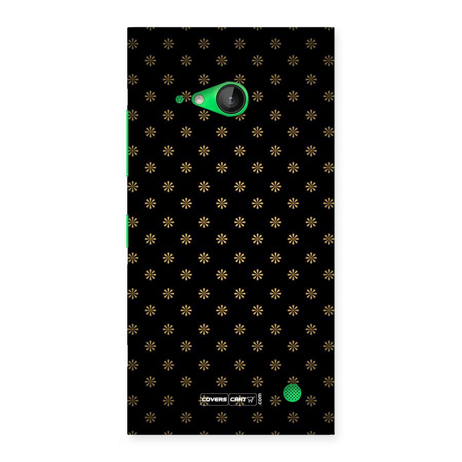 Golden Flowers Back Case for Lumia 730