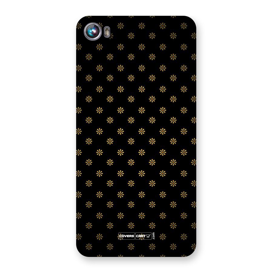 Golden Flowers Back Case for Micromax Canvas Fire 4 A107