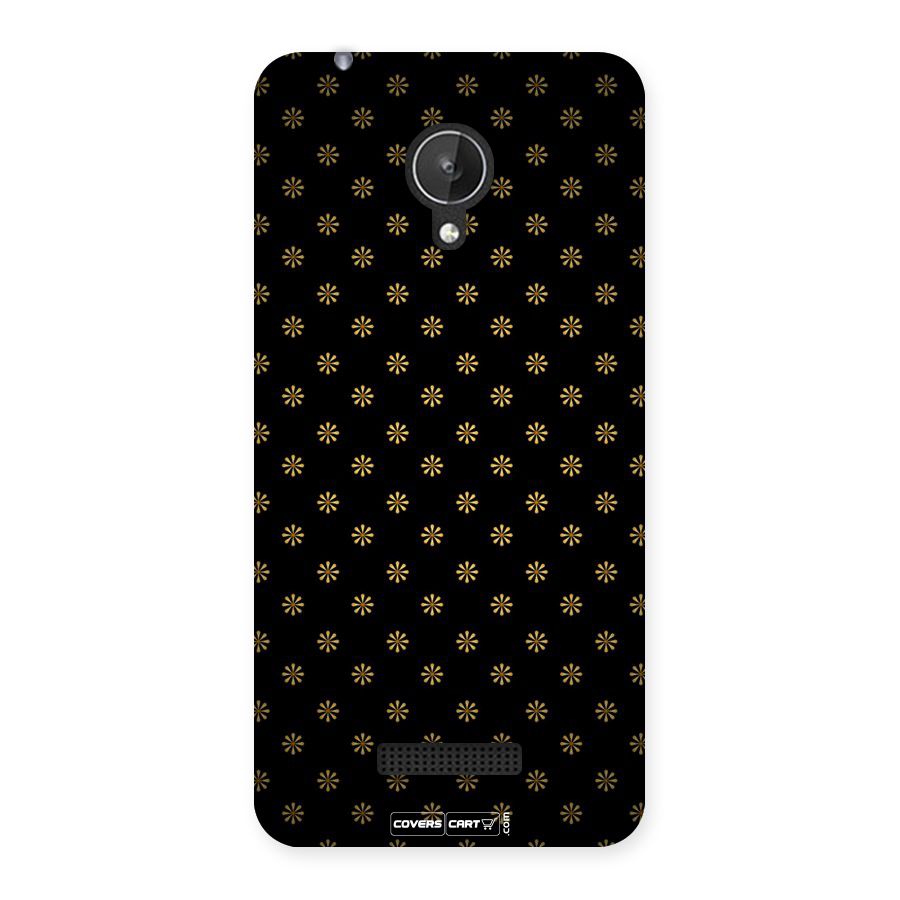 Golden Flowers Back Case for Micromax Canvas Spark Q380