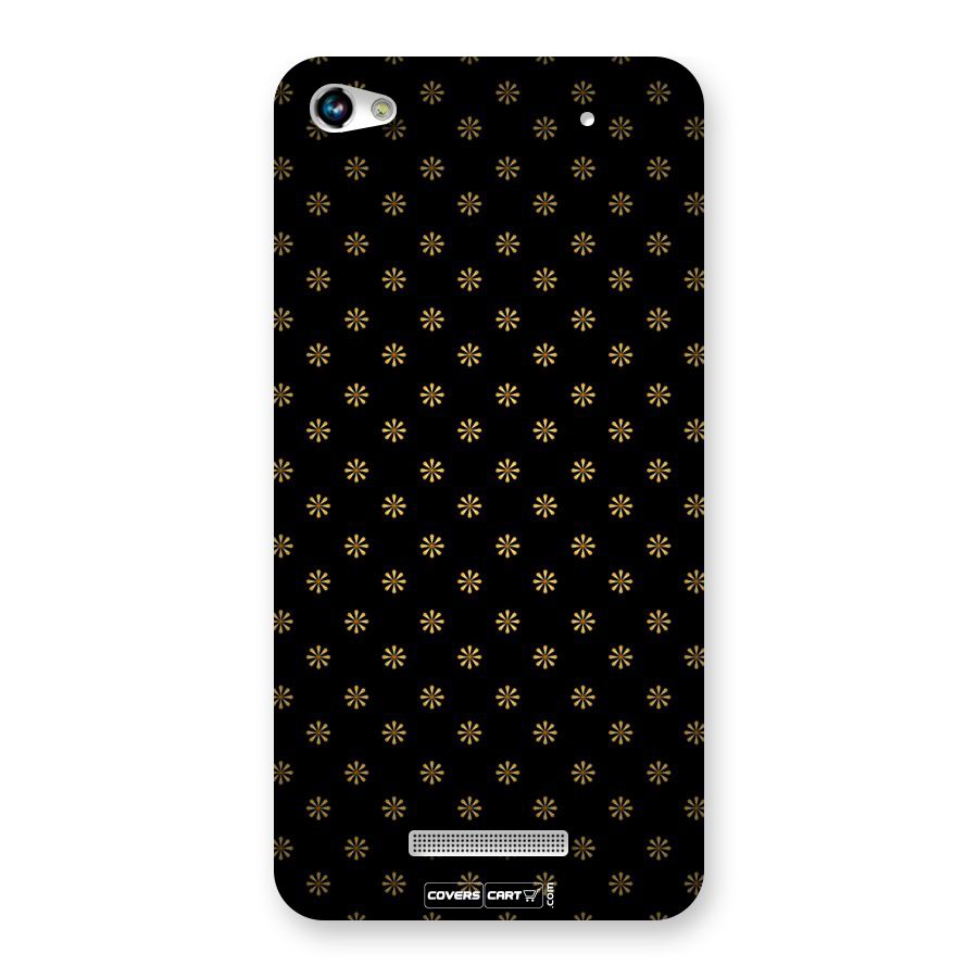 Golden Flowers Back Case for Micromax Hue 2
