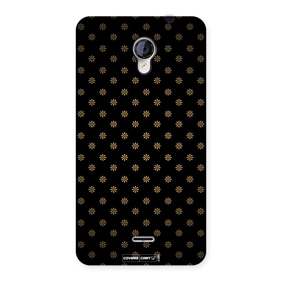 Golden Flowers Back Case for Micromax Unite 2 A106