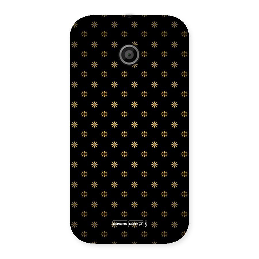 Golden Flowers Back Case for Moto E