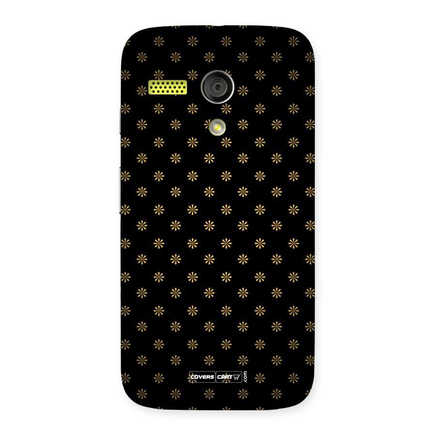 Golden Flowers Back Case for Moto G