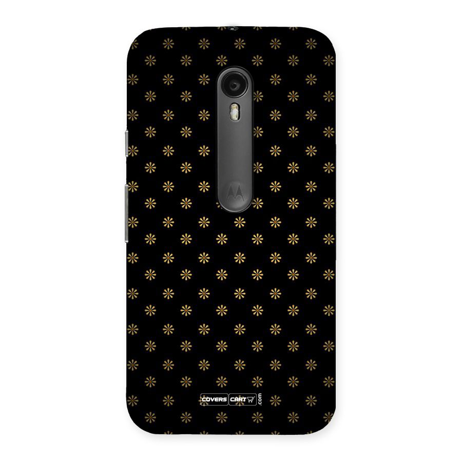 Golden Flowers Back Case for Moto G3