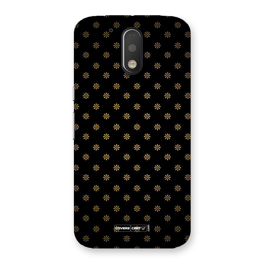 Golden Flowers Back Case for Motorola Moto G4 Plus