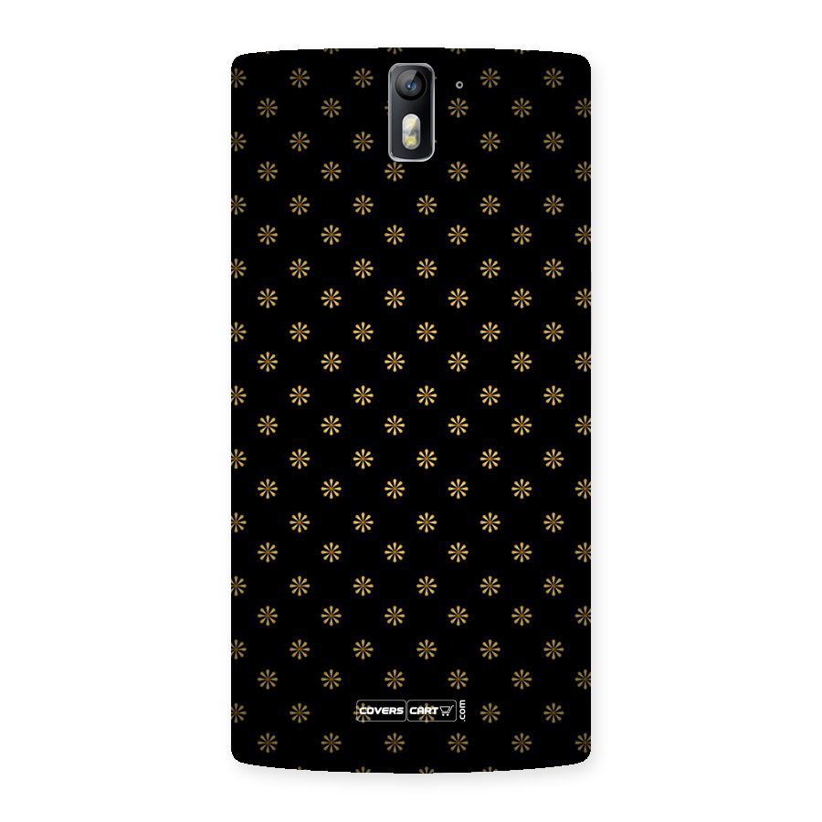 Golden Flowers Back Case for One Plus One