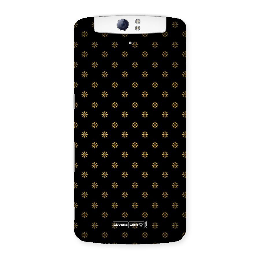 Golden Flowers Back Case for Oppo N1