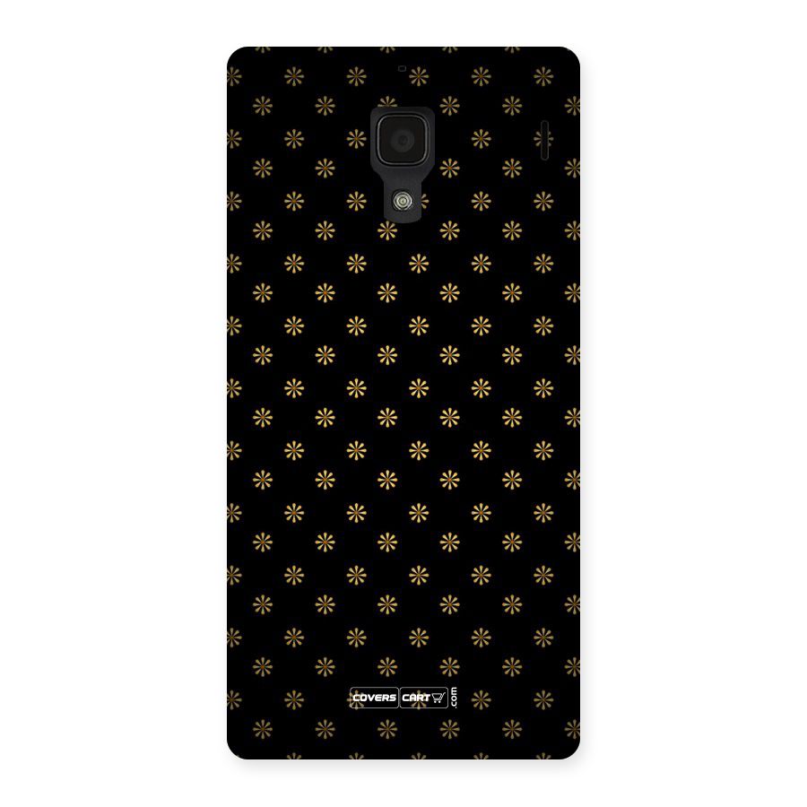Golden Flowers Back Case for Redmi 1S
