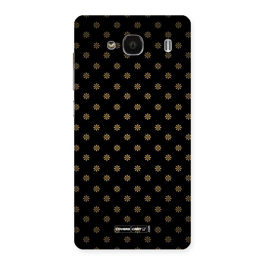 Golden Flowers Back Case for Redmi 2 Prime