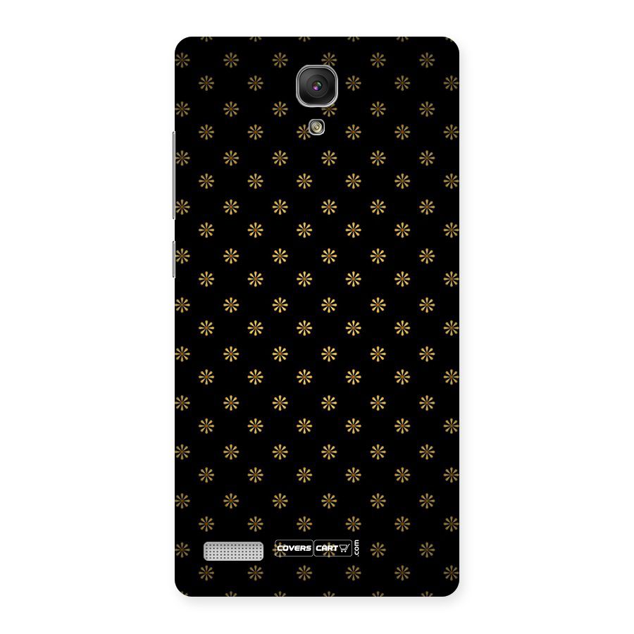 Golden Flowers Back Case for Redmi Note