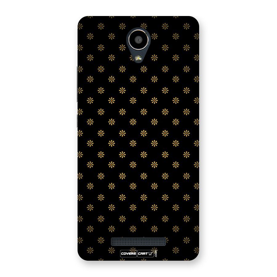 Golden Flowers Back Case for Redmi Note 2