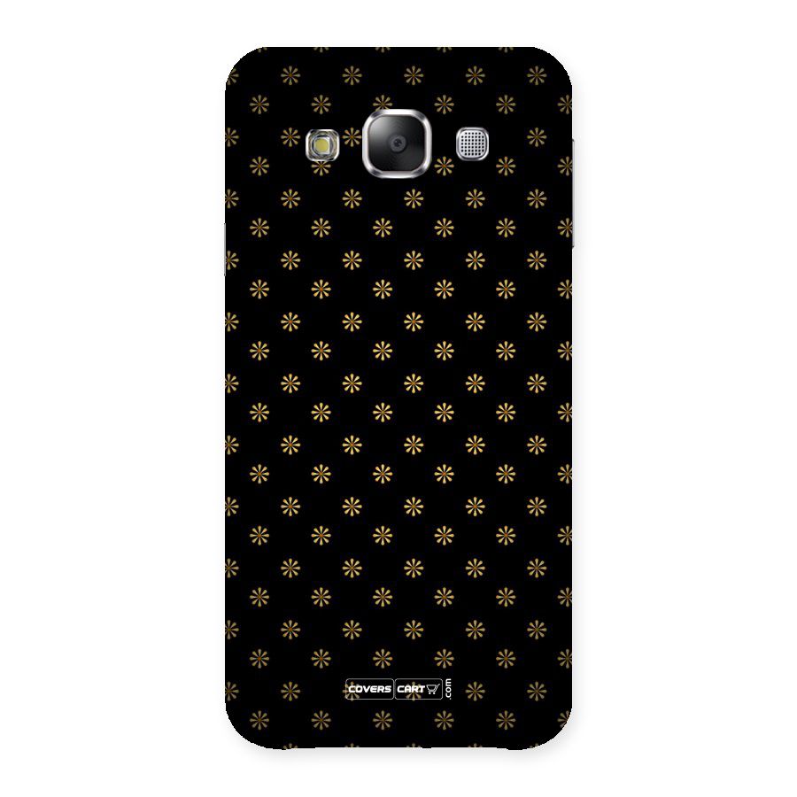 Golden Flowers Back Case for Samsung Galaxy E5