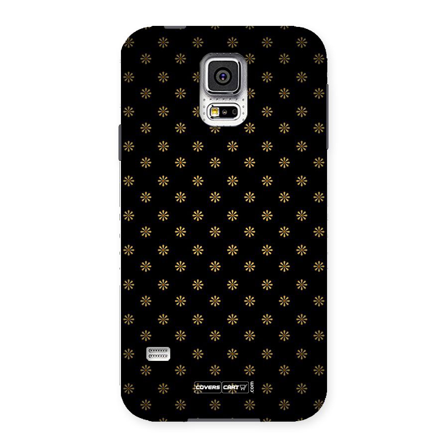 Golden Flowers Back Case for Samsung Galaxy S5