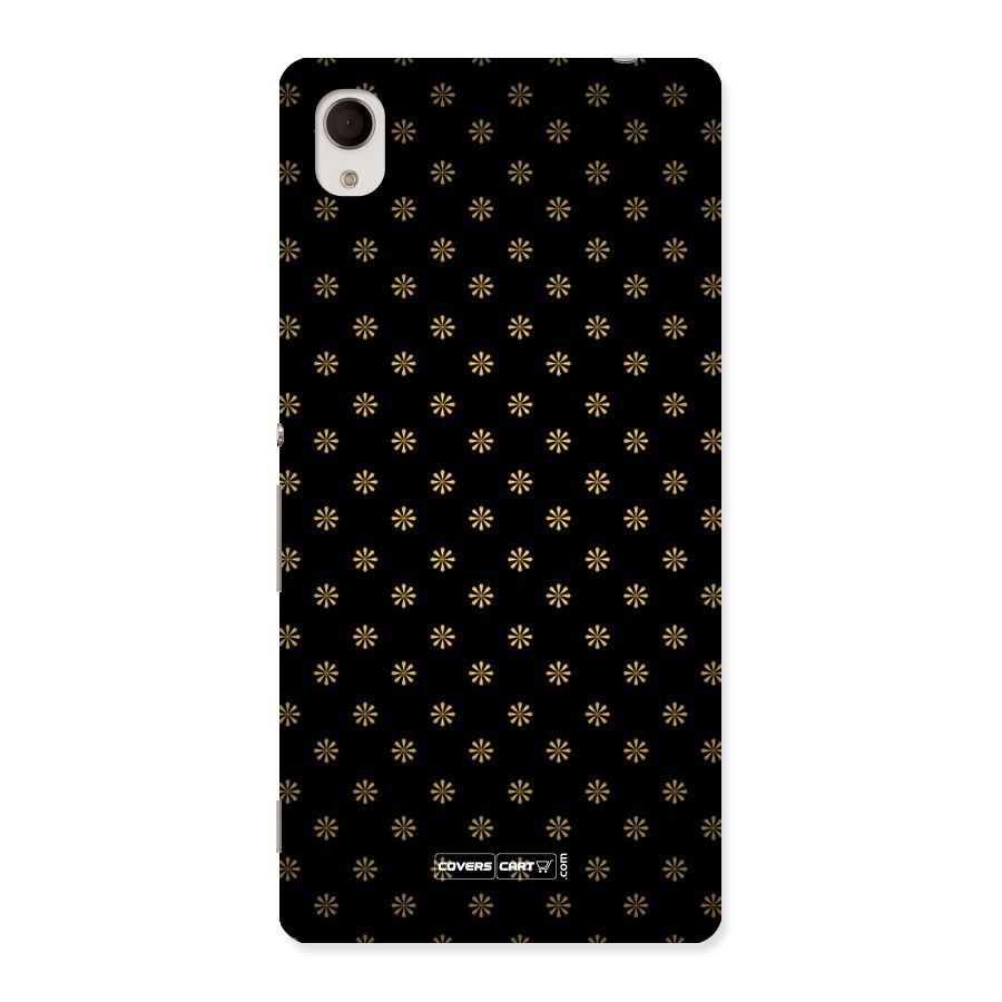 Golden Flowers Back Case for Sony Xperia M4